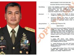 Beredar Dokumen Pencopotan Putra Try Sutrisno Dibatalkan Lentjen Kunto Tetap Pada Jabatan Semula