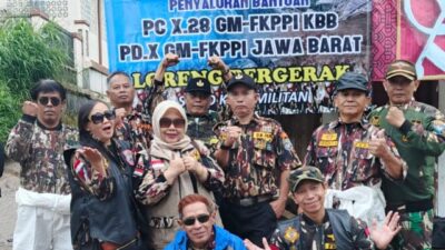 PC X -28 GM FKPPI KBB Menyediakan Posko Penyaluran Bantuan  Pencarian Korban Longsor di KBB Jawa Barat